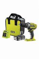 Ryobi ONE+ 18V Li-ion Cordless Combi drill Set With 1 x 1.5Ah Battery, Charger and Carry Bag - R18PD3-115SK