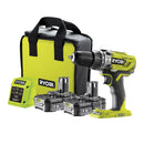 Ryobi ONE+ 18V Li-ion Cordless Combi drill Set With 2 x 1.5Ah Batteries, Charger and Carry Bag - R18PD3-215SK