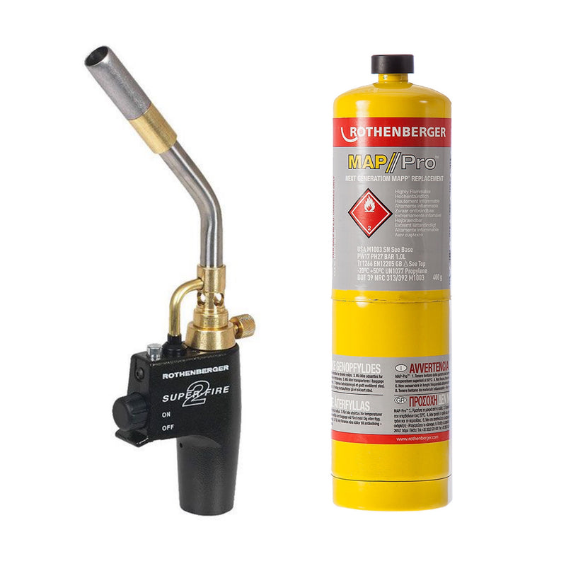 Rothenberger SuperFire 2 And Mapp Gas (NEXT DAY DELIVERY IS NOT AVAILABLE FOR THIS ITEM)
