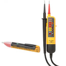Fluke T90 Two Pole Voltage & Continuity Tester With Fluke 1AC 90-1000v Voltage Detector.