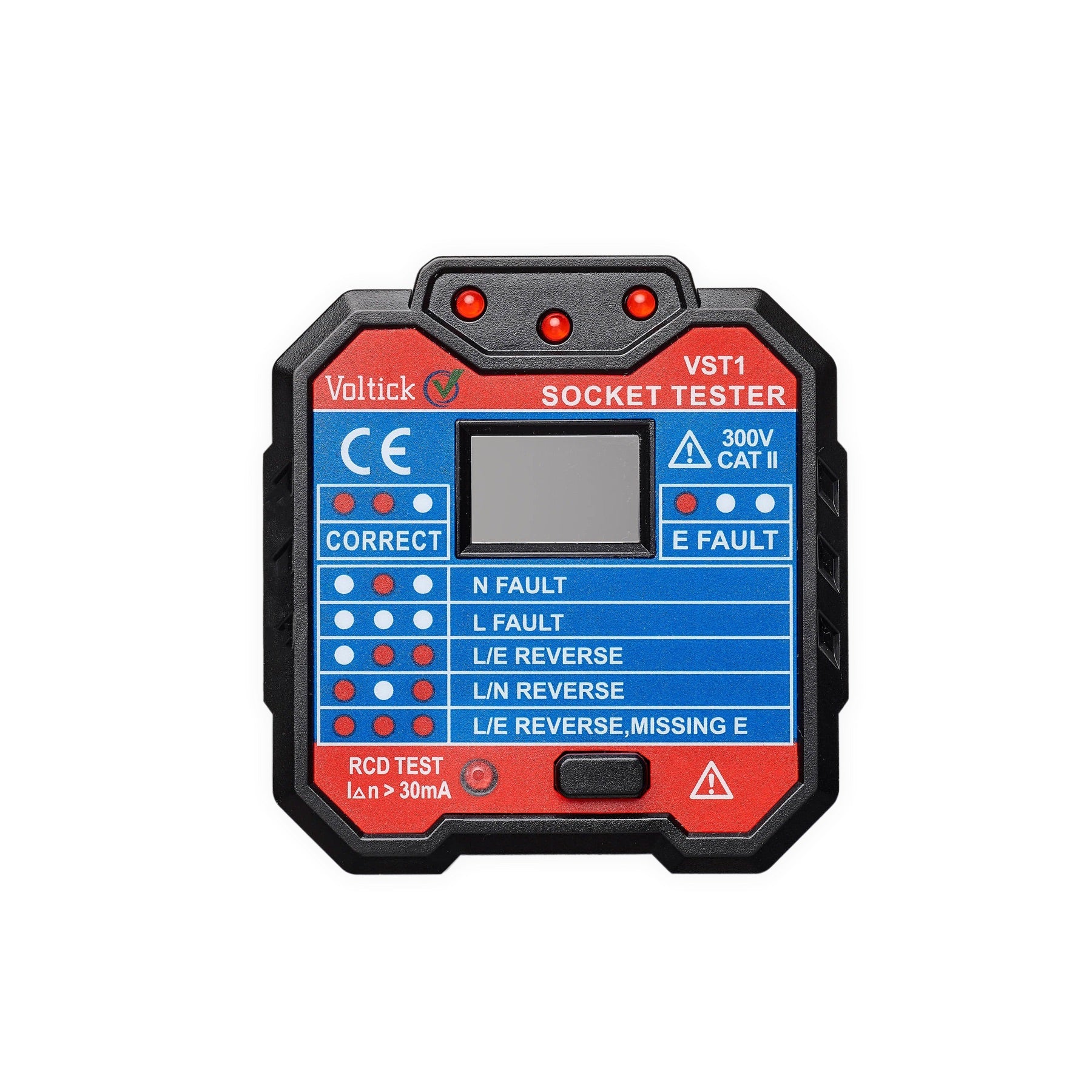Voltick UK Socket Tester With Built In RCD Checker