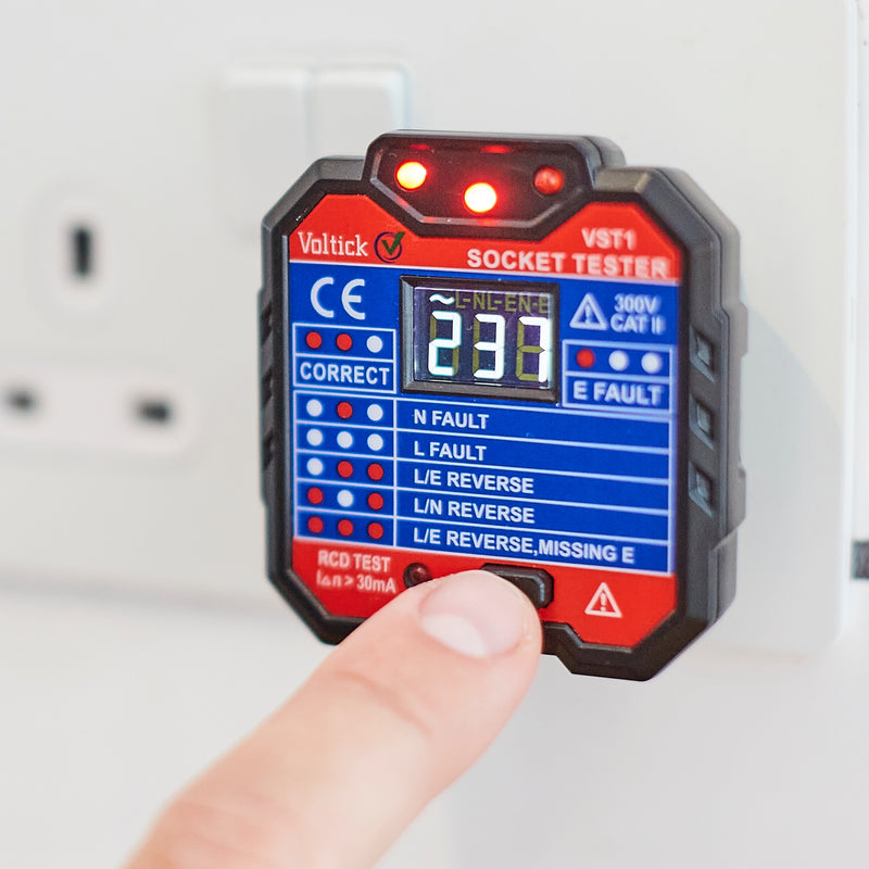 UK Socket Tester With Built In RCD Checker